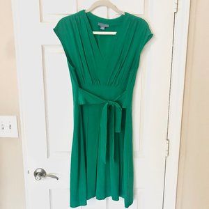 Anthropologie Silk Draped Tieback Dress